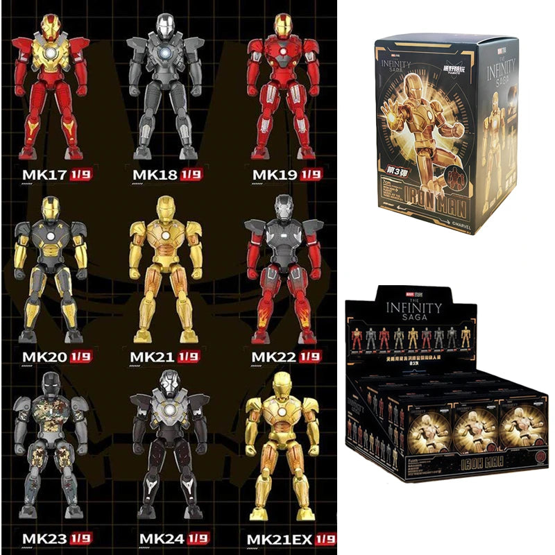 Original Iron Man Helmet Mask 9 Styles War Machine MK16 MK42 MK85 Tony Stark DIY Toys Model Action Figure Assembled Gift