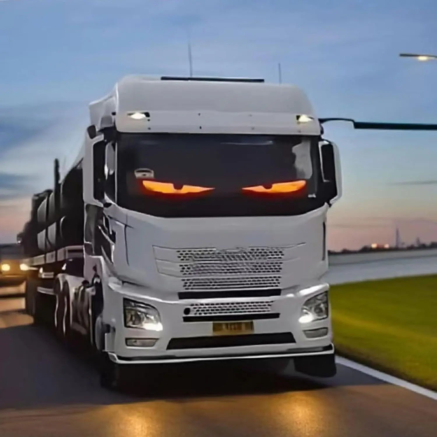 Car Devil Eyes Light Flexible LED Panel led Matrix Screen for Windshield Glowing Car eyes DIY programmable Car Truck Eyes Light