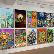 Classic Teenage Mutant Ninja Turtles Poster Posters Retro Kraft Paper Sticker DIY Room Bar Cafe Aesthetic Art Wall