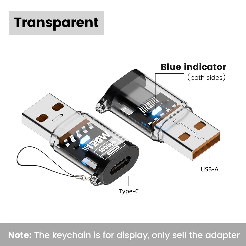 Type C To USB A OTG Adapter USB 3.2 to Type C Fast Charging Connector For iPhone 15 16 Macbook iPad Huawei P60Xiaomi