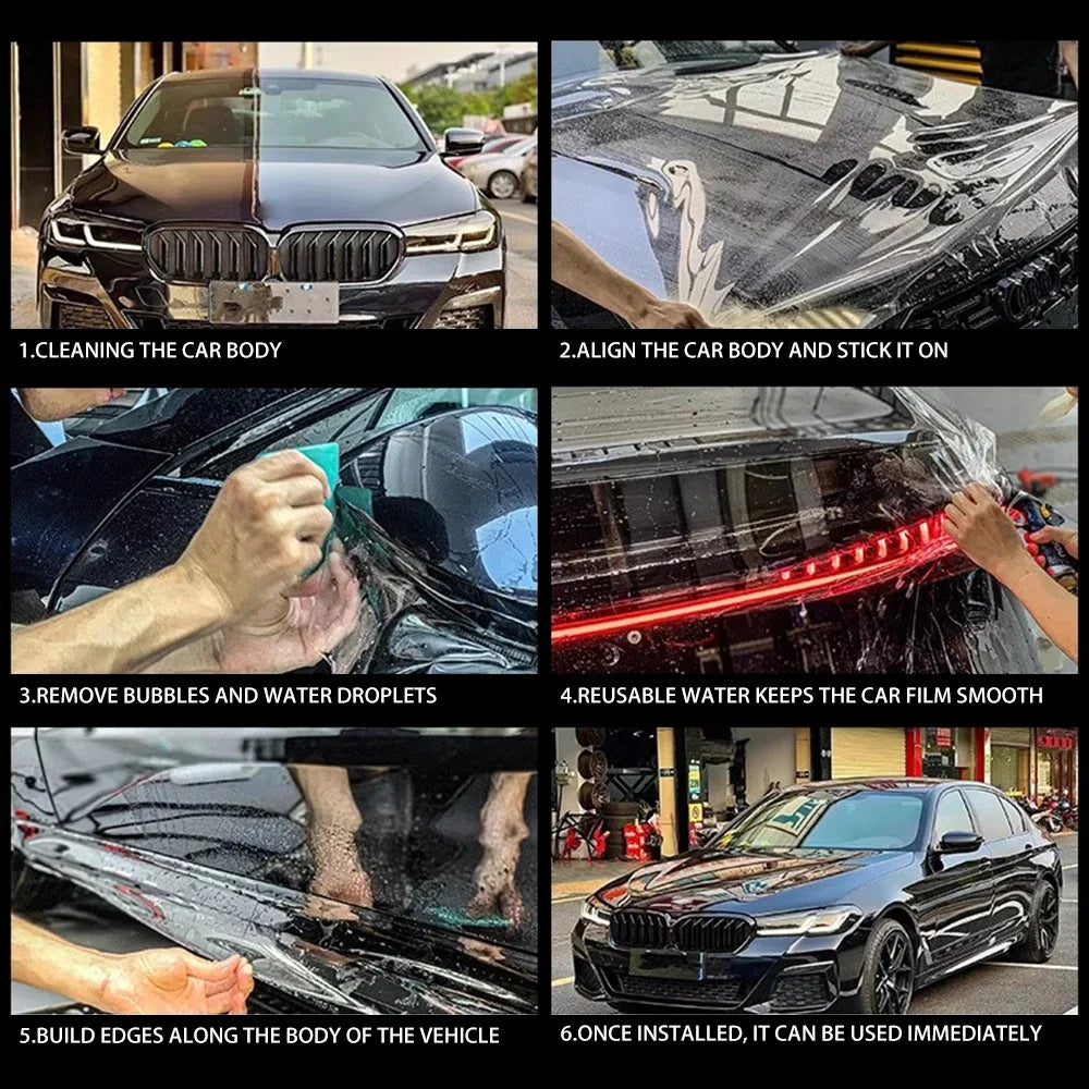 Car Wrap Film TPH Paint Protective Decal PPF Anti Scratch Transparent Stickers Auto Decoration Car Accessories Interior Exterior