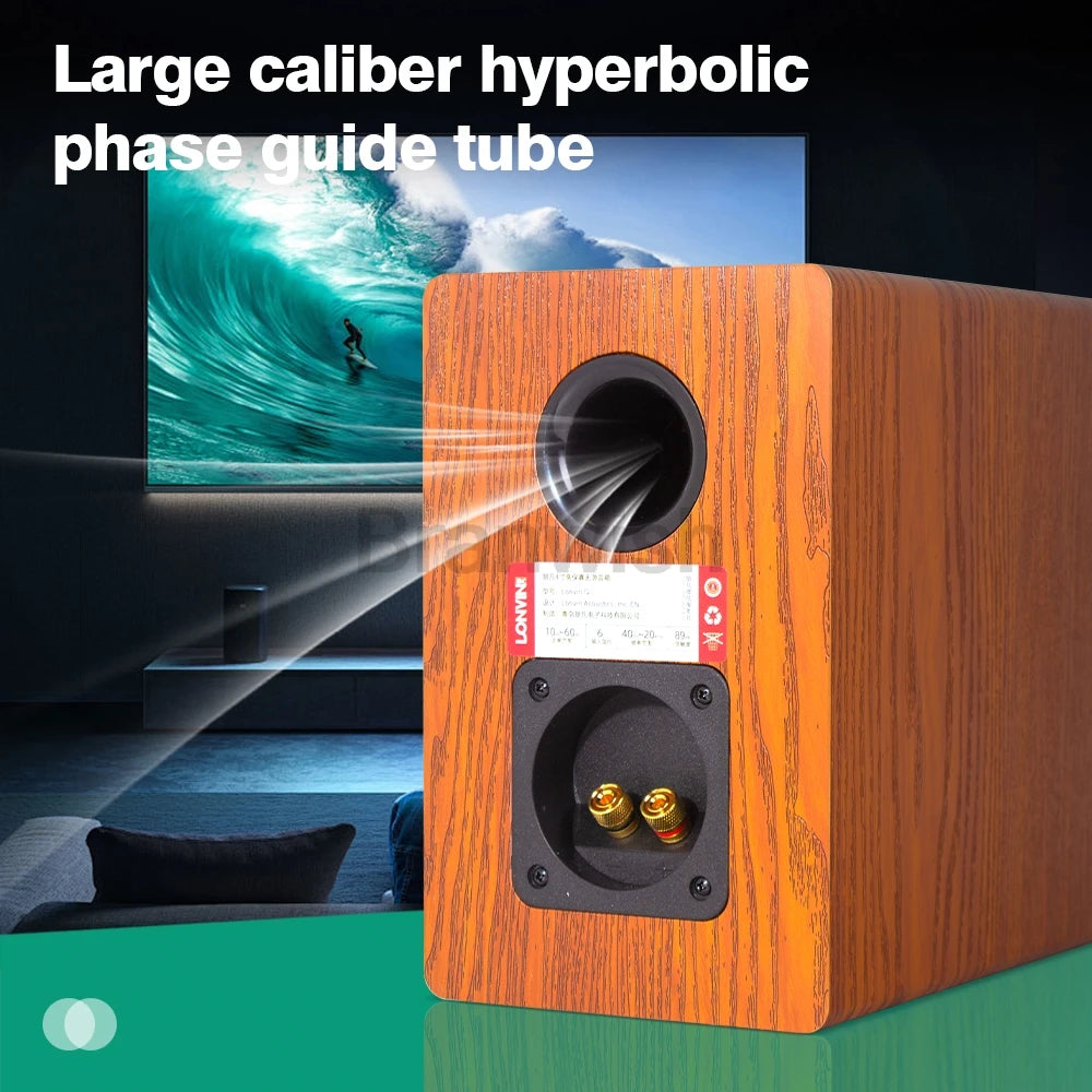 120W High-power High-fidelity Speaker Home HIFI Fever Passive Audio Home Theater Bookshelf Desktop Surround 4 Inch Speakers