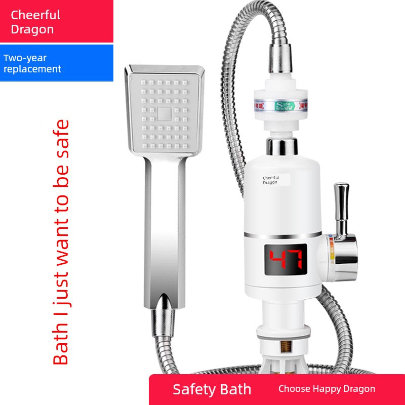 Happy Dragon Egg Hot Faucet Shower Bath Fast Heating Instant Water Heater Faucet Hot and Cold Dual-Purpose Electric Water Heater