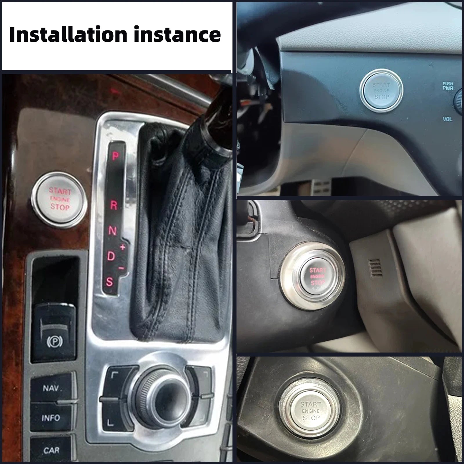 car equipment start stop button switch accessories keyless entry system button remote start button