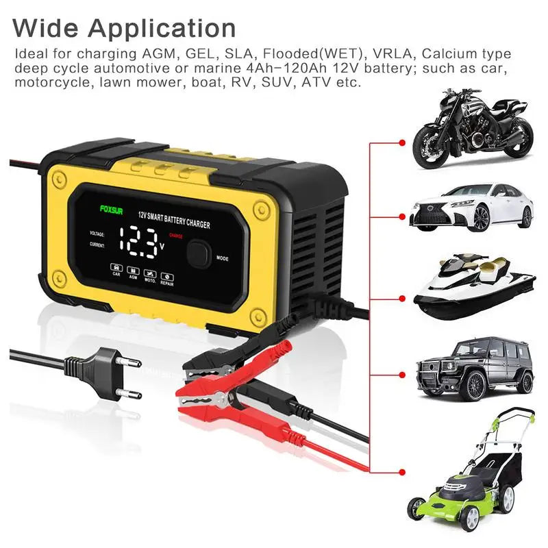 Stay charged and ready with this portable battery jumper starter power pack—featuring an LCD screen and powerful engine support for reliable jump starts anytime!