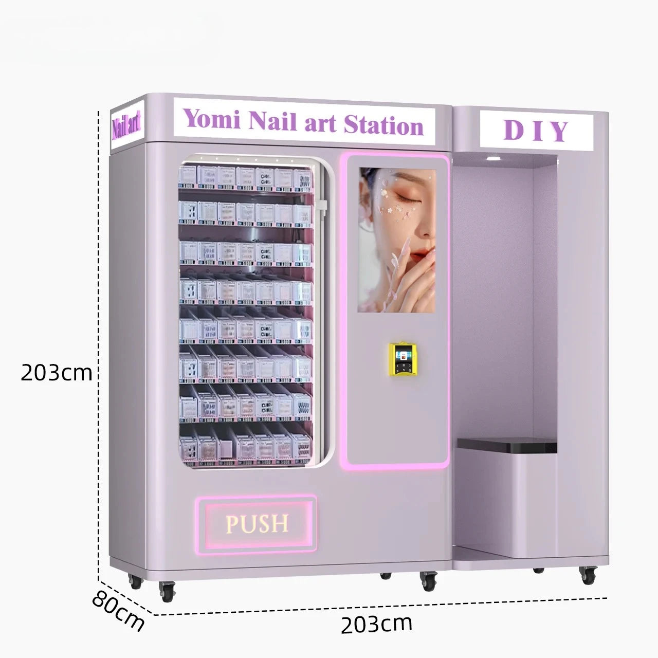3D Smart Nails Printer Vending Machine Self Service Nail Art Machine With Automatic Nail Printer Machine