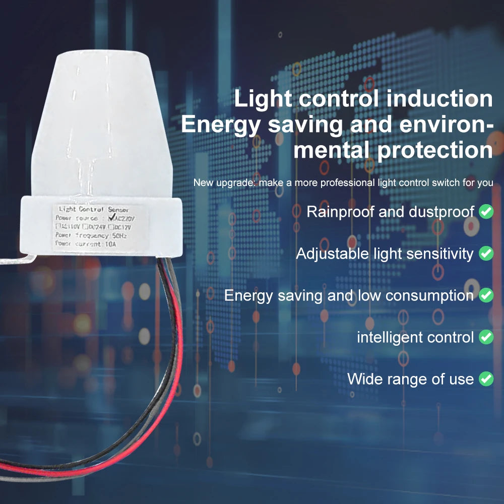 Automatic On Off Adjustable Street Light Photoswitch Photocell Sensor Switch Photo Control Sensor Switch  AC110-220 AS-22