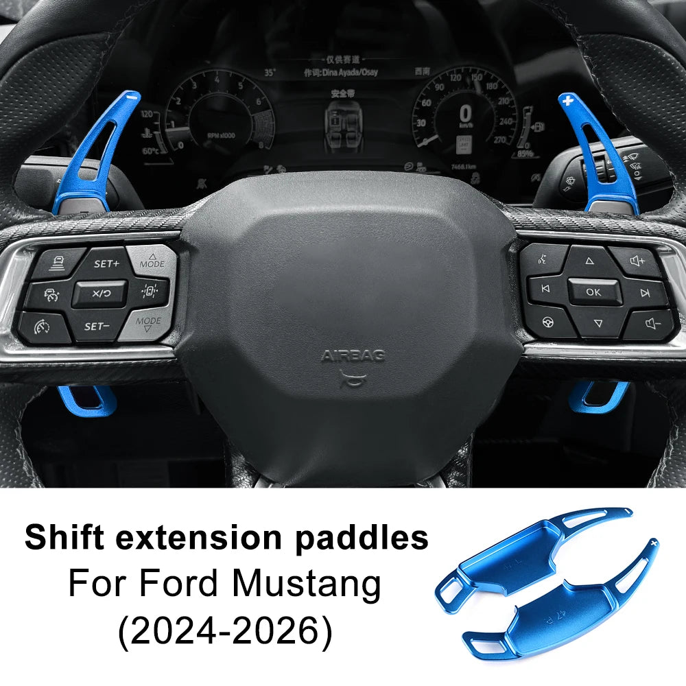 For Ford Mustang GT Dark Horse EcoBoost 2024 2025 2026 Car Steering Wheel Shift Paddle Gear Paddles DSG Extension Aluminum Alloy