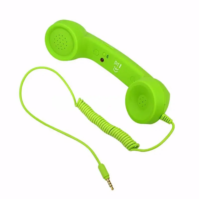 Enjoy classic style and clear conversations with this retro mobile phone handset microphone headset—combining vintage looks with modern functionality!