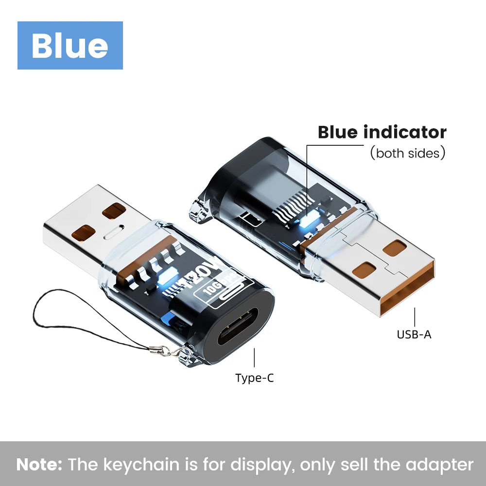 Type C To USB A OTG Adapter USB 3.2 to Type C Fast Charging Connector For iPhone 15 16 Macbook iPad Huawei P60Xiaomi
