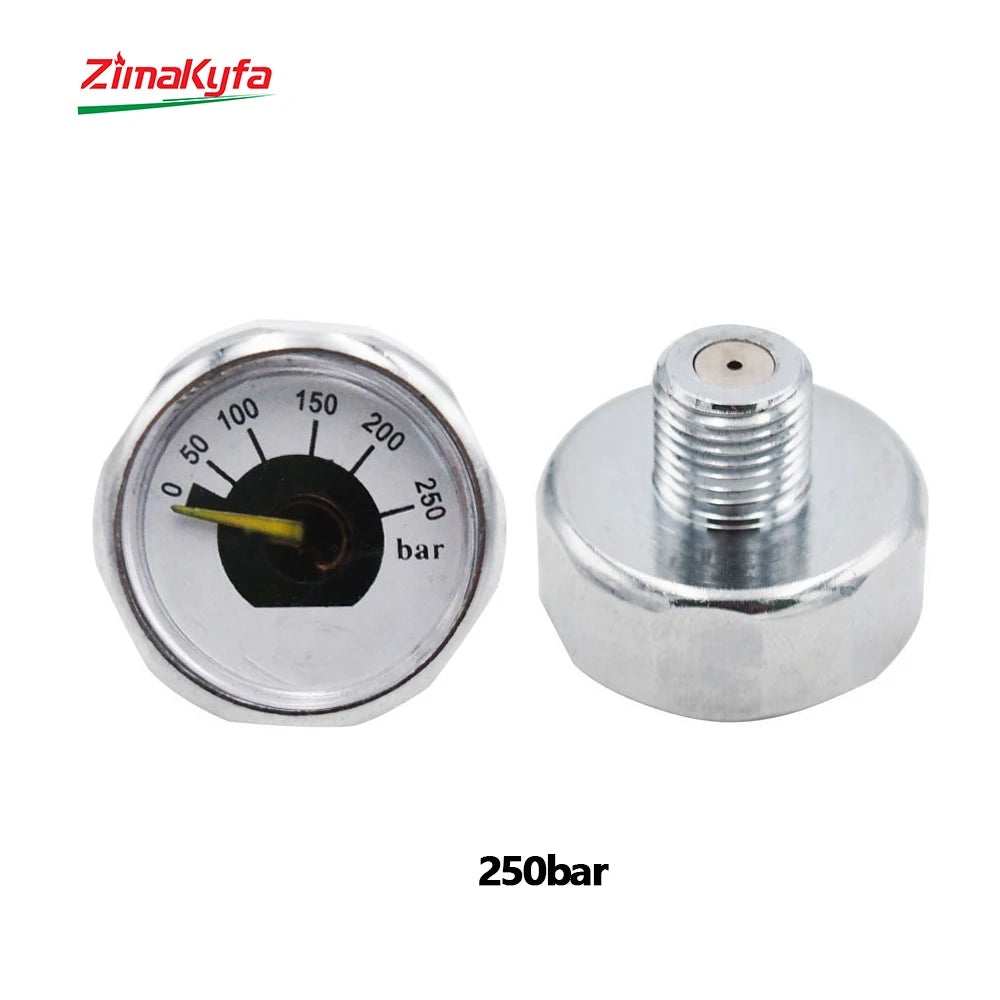 M10*1 HPA Mini Micro Pressure Gauge Manometer Small Profile 600/3500/4000/4500/6000 PSI 250/350 BAR