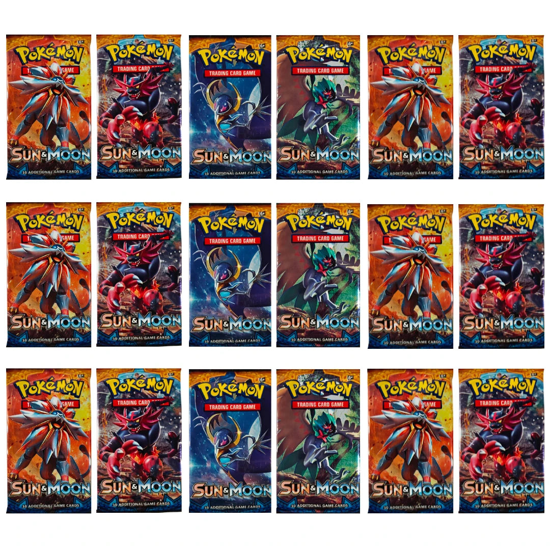 Pokemon TCG Sun & Moon Booster Box Sealed Trading Card Lunala Solgaleo Incineroar Decidueye Anime Collectible Collection Gift