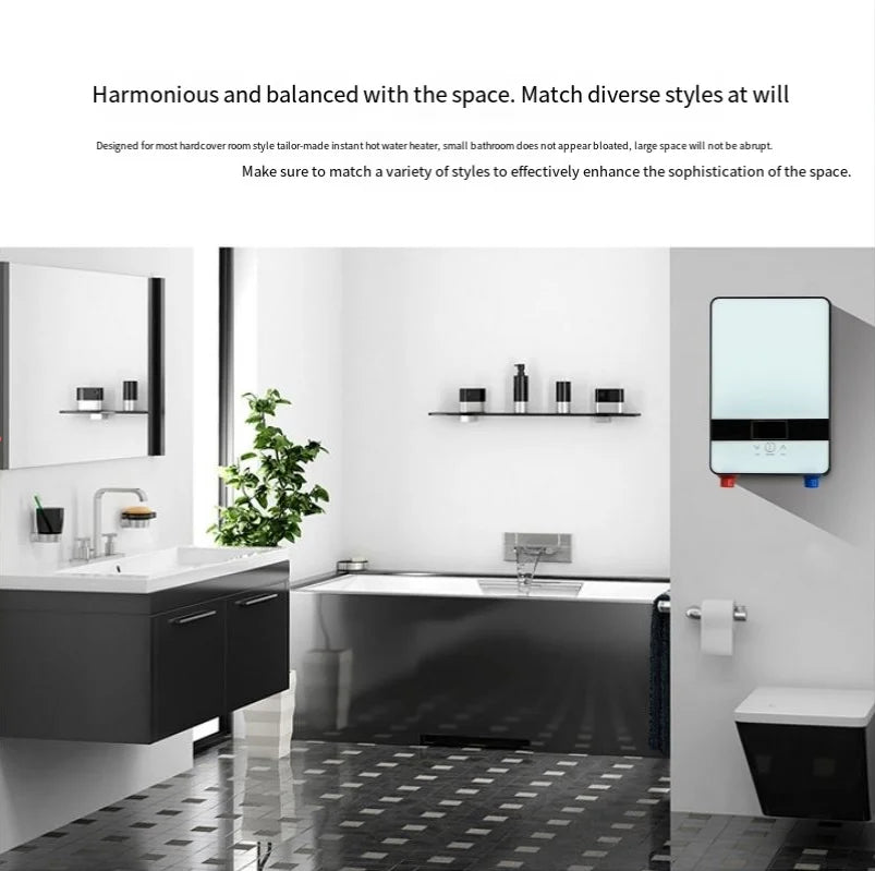 2025 Bathroom heating instant constant temperature heater kitchen hot water shower water electric water heater 6500W new
