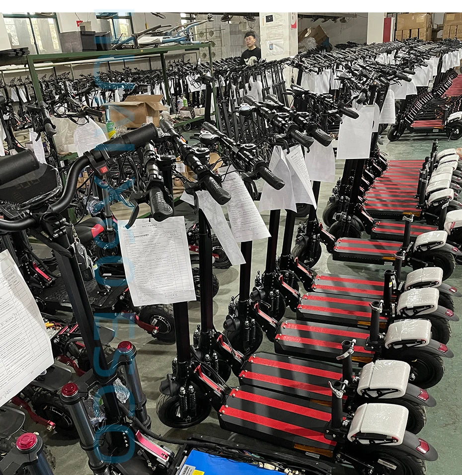 6000W Electric Scooter for Adults 85KM/H Max Speed Dual Motor 11" Off Road Tire E Scooter 30AH Lithium Battery Shock Absorption