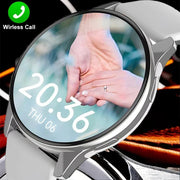 Track your sleep and stay connected in style with this round-display smartwatch for men and women, compatible with iOS and Android!