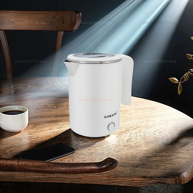 Portable 500ML Travel Electric Kettle Tea Coffee Stainless Steel Water Boiler Pot For Hotel Family Travel kitchen Smart kettle