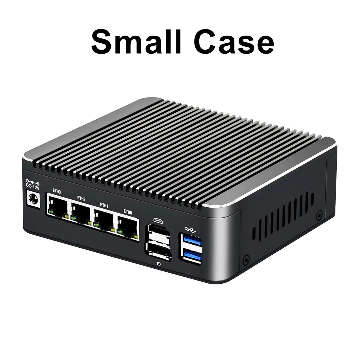 Solid Fanless Firewall Mini PC Intel N150 N95 Pentium 6405U 4417U 4x2.5G LANs Home Server DDR4 NVMe Type-C OPNsense pfSense