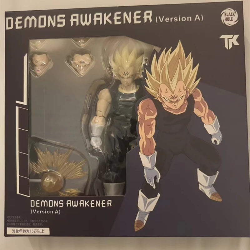  ﻿In stock Black Hole Toys & TK Super Saiyan SSJ Majin Vegeta Battle Damage Full Power anime Action Figure model toy gifts