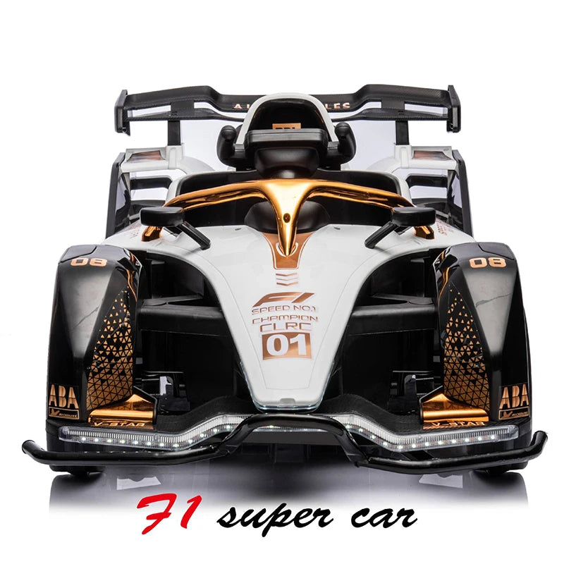 Hot Sale 2-seater F1 kids e-go-kart | 12V , e-bike/scooter-like, Parent-controlled (Safe), Parent-kid Fun, fit for Parks