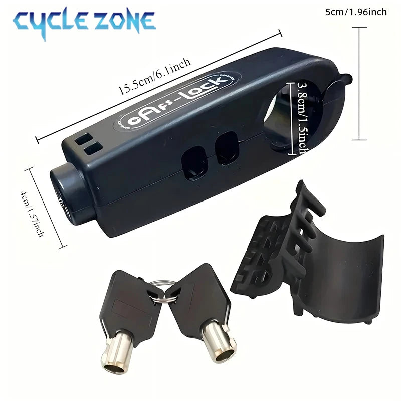 Bike Anti-Theft Lock Electric Bicycle Brake Handlebar Grip Lock Portable Prevent Theft Bike Motorcycle Locks Cycling Accessories