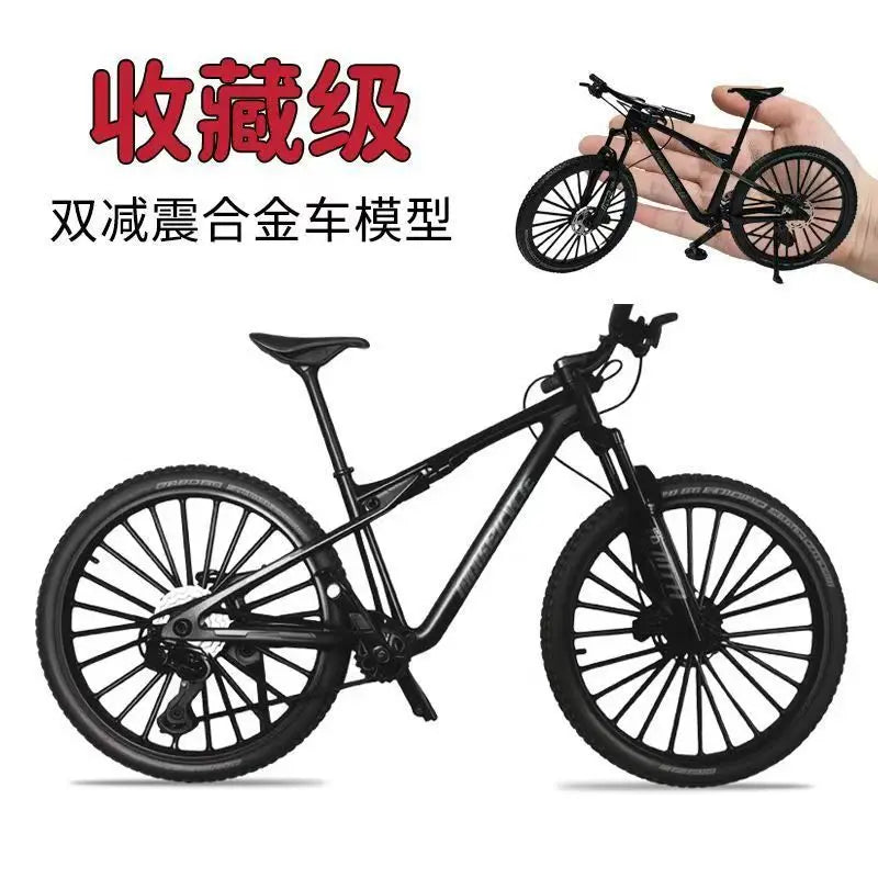 1:8 Upgraded Dual Shock Downhill Mountain Bike Alloy Model, Soft Tail Metal Racing  Kids Toy and Birthday Gift for Boyfriend