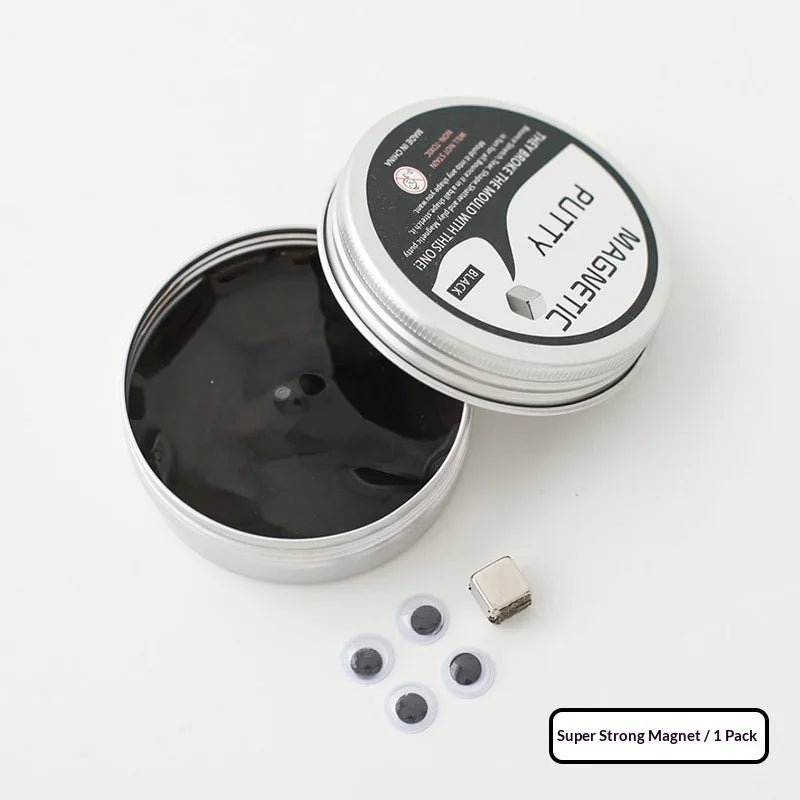 Magnetic Putty Slime Gravity Defying Magnet Toy Black Tech Science Kit Educational Fidget Toy For Elementary School Students