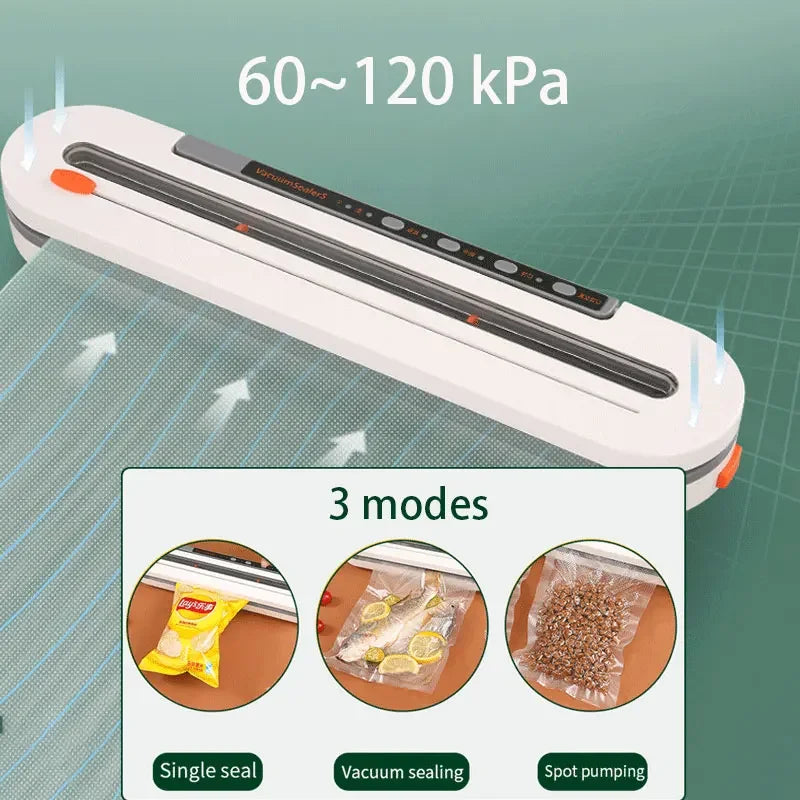New Automatic 30cm Vacuum packaging machine Food Vacuum sealer for Dry wet soft powder Household food Storage Sealing machine