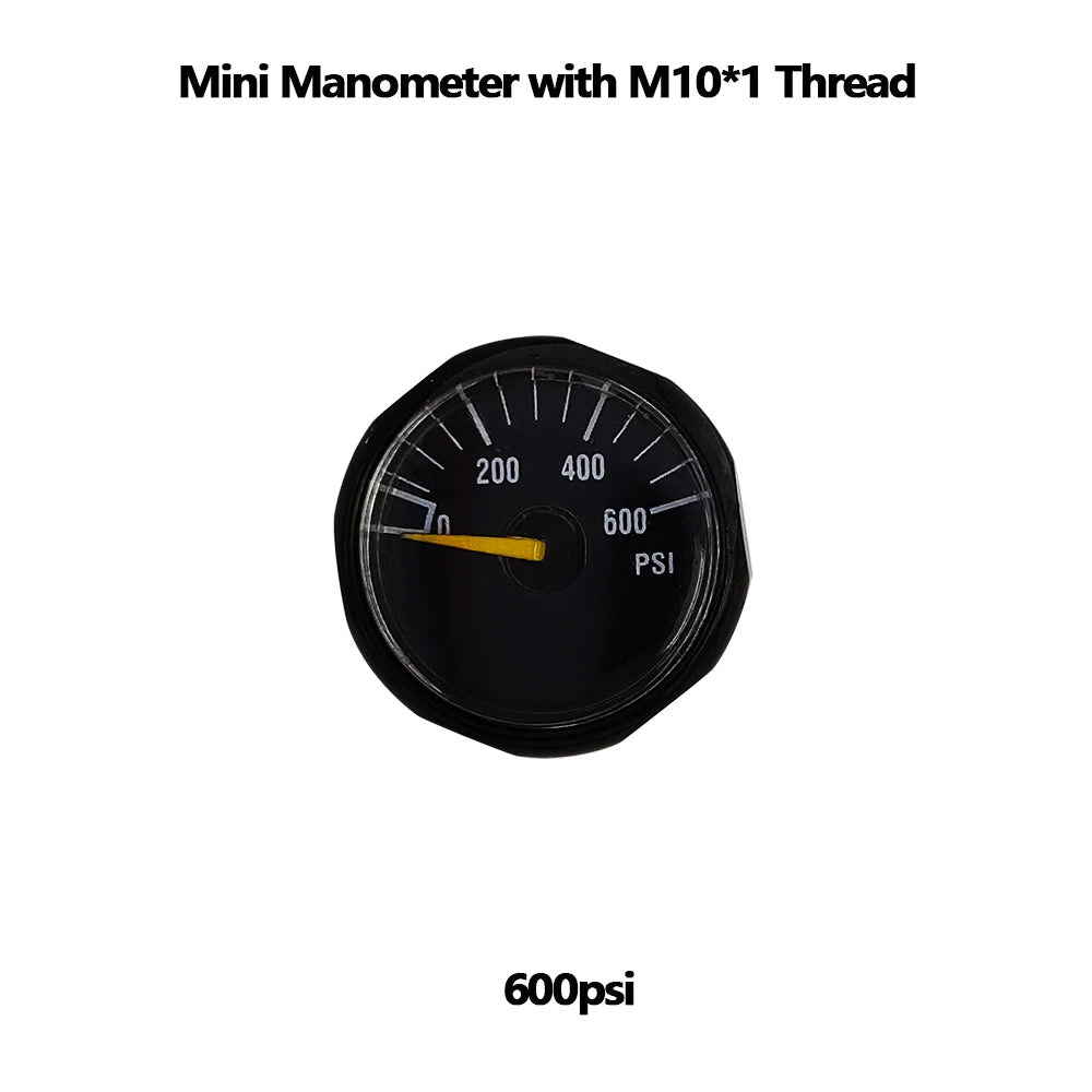 M10*1 HPA Mini Micro Pressure Gauge Manometer Small Profile 600/3500/4000/4500/6000 PSI 250/350 BAR