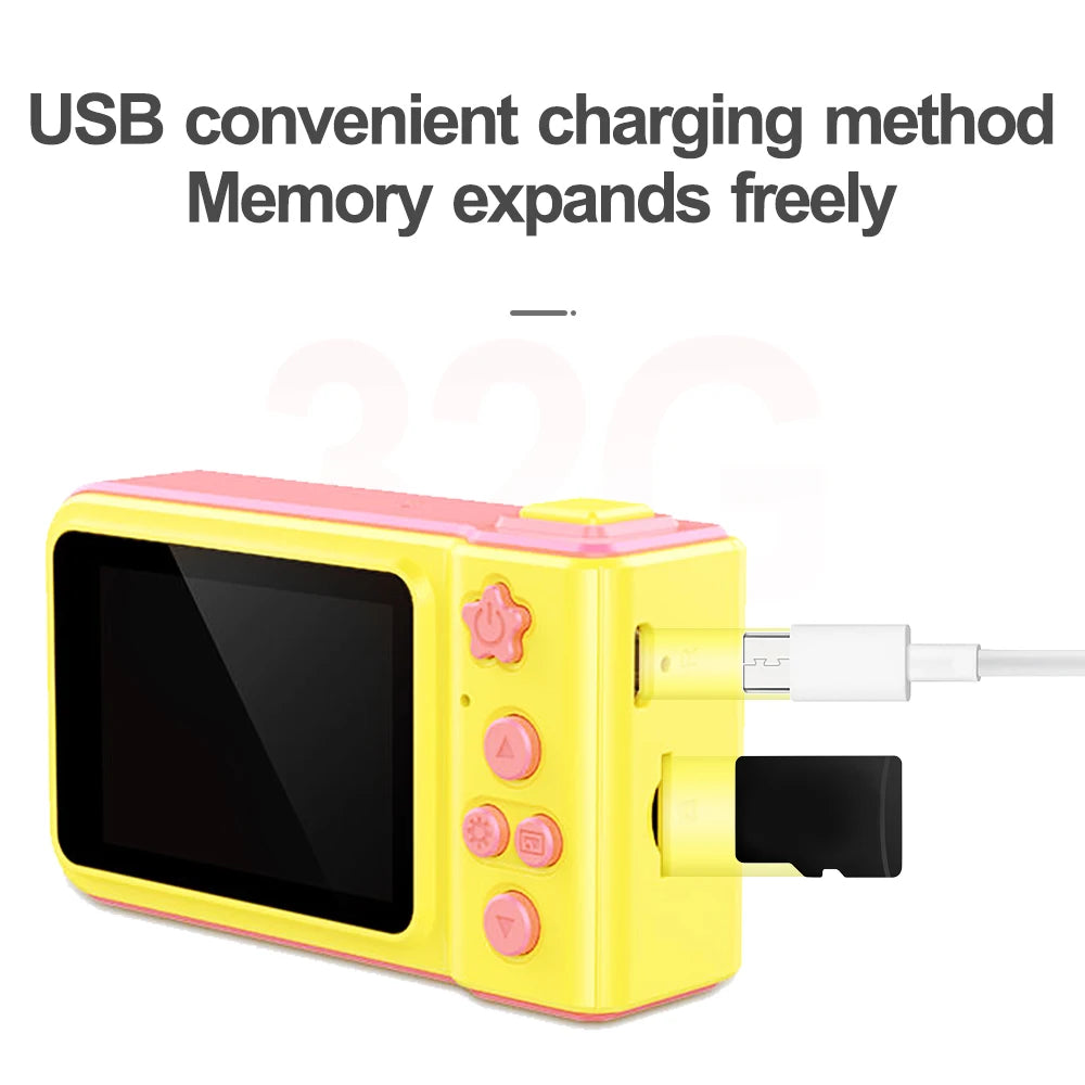 Capture every adorable moment with this baby camera featuring an 8.0MP sensor and HD screen—perfect for kids and family fun!