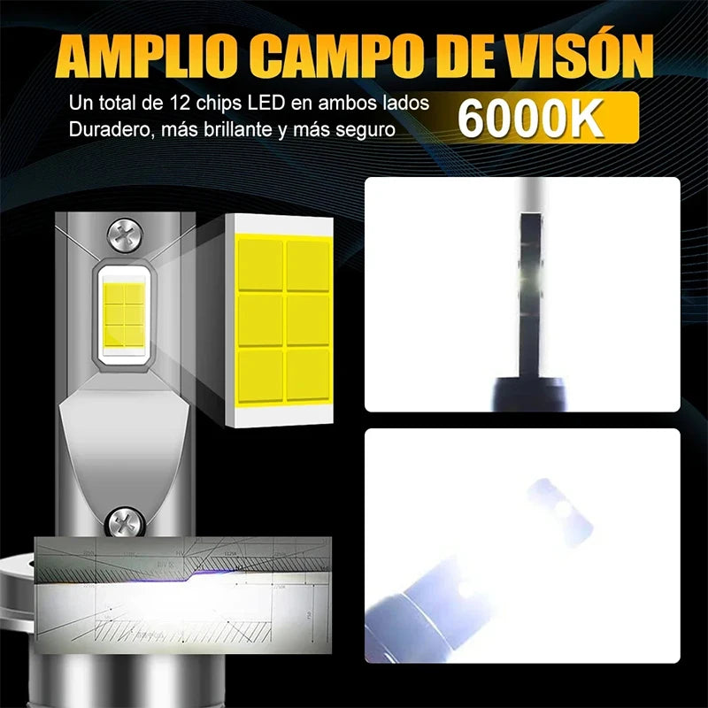 Dualvision M8PRO H7 Led H4 H3 H1 2700W 9000000LM H8 H11 9005 HB3 9006 HB4 9012 HIR2 H9 Canbus 9054 CSP M8 Pro Car Light Fog Lamp