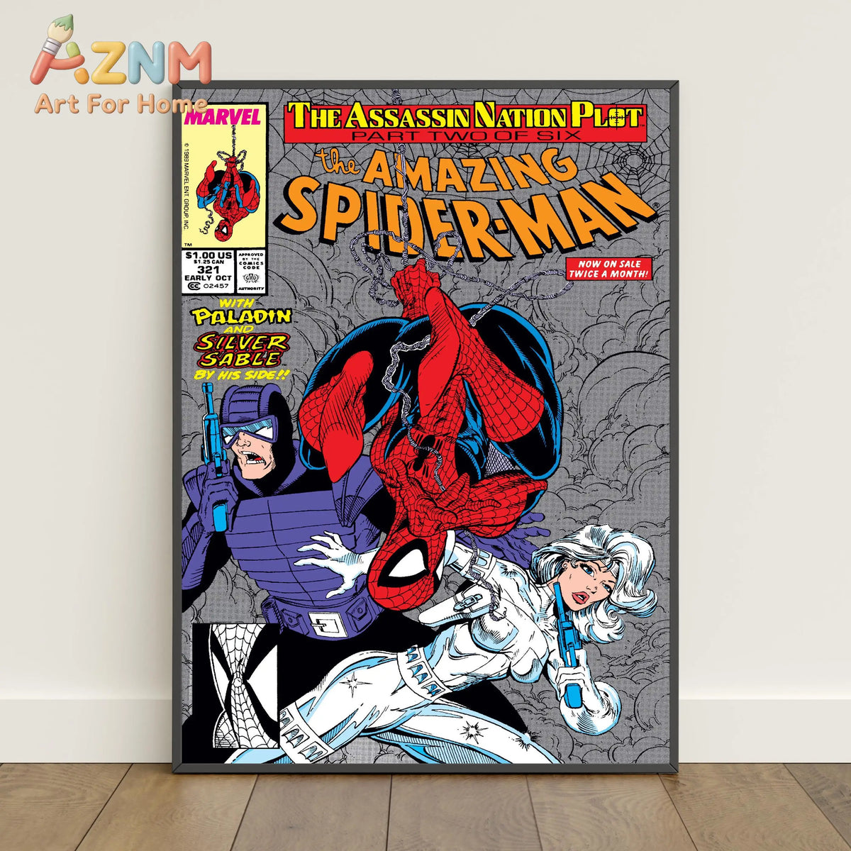 Spiderman Comic Book Covers Poster _ Peter Parker Wall Art _ Movie Canvas Print