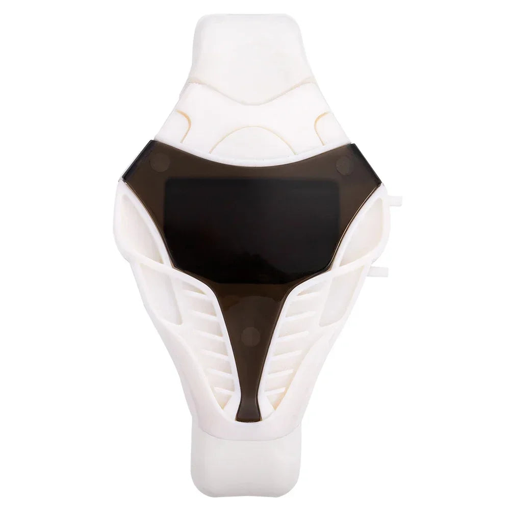 Fashion Men's Digital Watches Unique Design Snake Shape Dial LED Watches for Man Sport Electronic Wristwatch Clock Reloj Hombre