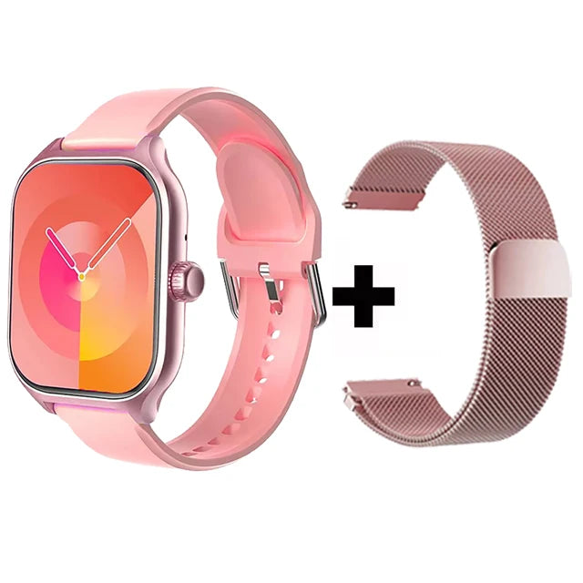 Stay connected and stylish with this versatile smartwatch compatible with both Android and iOS devices!