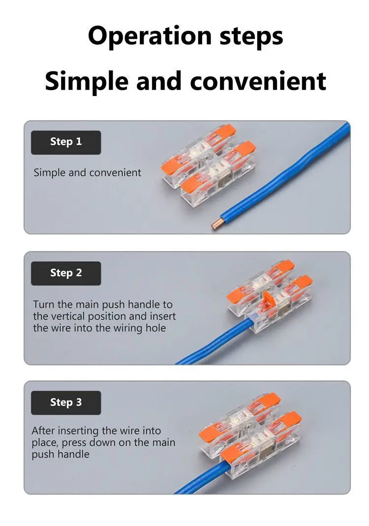 Make wiring a breeze with this compact LED wire connector terminal—quick press type, 2-12 pin screw fixing, and easy push-in design for fast electrical docking!