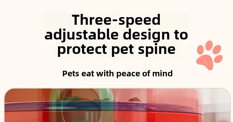 Make mealtime fun and healthy with these foldable slow-feed double pet bowls featuring 3 adjustable heights—perfect for every furry friend!