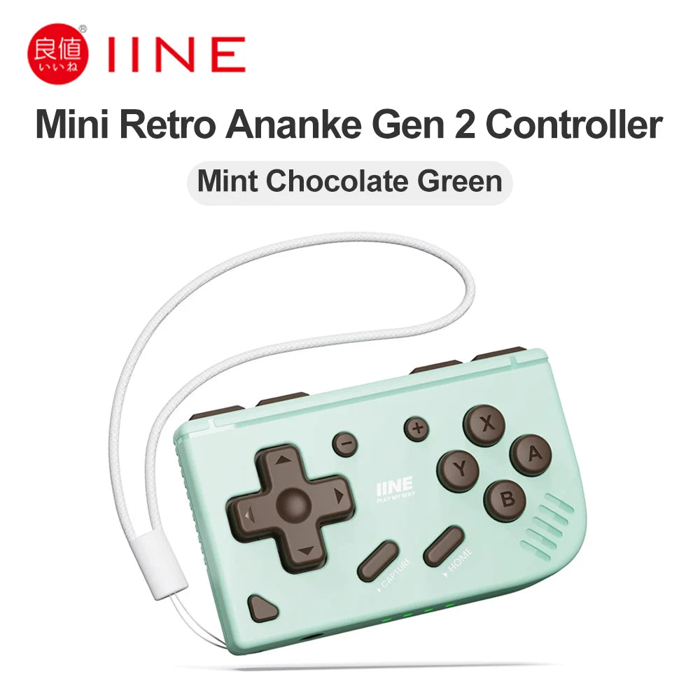 Retro Mini Gamepad for Nintendo Switch 2/1 iOS Android PC Tablet IINE Portable Controller E-book PPT Page-turining Ananke Gen 2