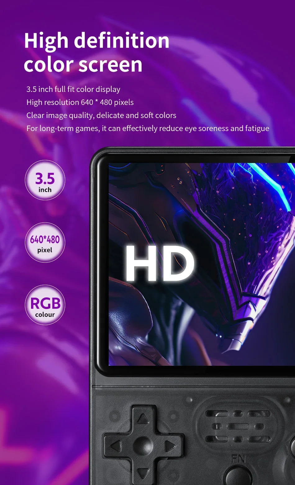 20000 games R36S retro game console 3.5-inch Linux open-source system portable handheld game console with 64G for children gifts