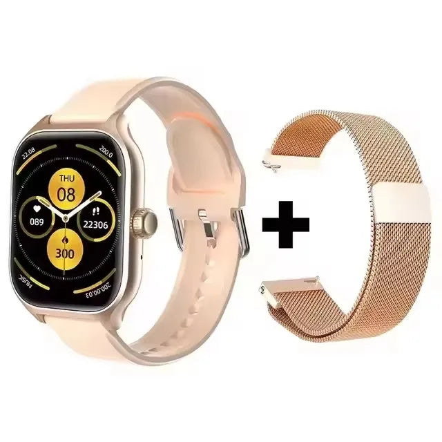 Stay connected and stylish with this versatile smartwatch compatible with both Android and iOS devices!