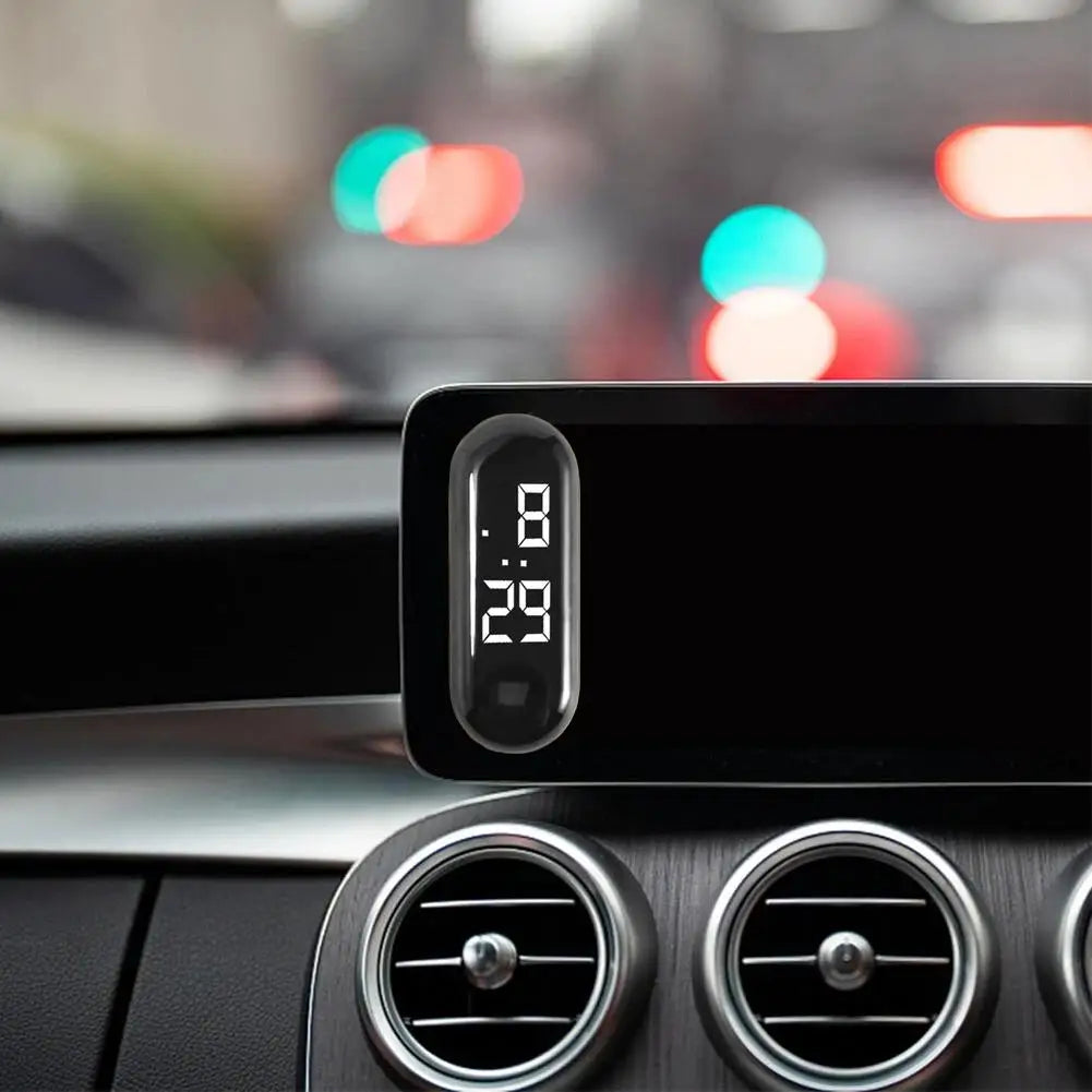 Luminous Motorcycle Car Clock Auto Internal Stick-On Mini Sport Waterproof Watch Mechanics Led Clocks Auto Ornament Accessories