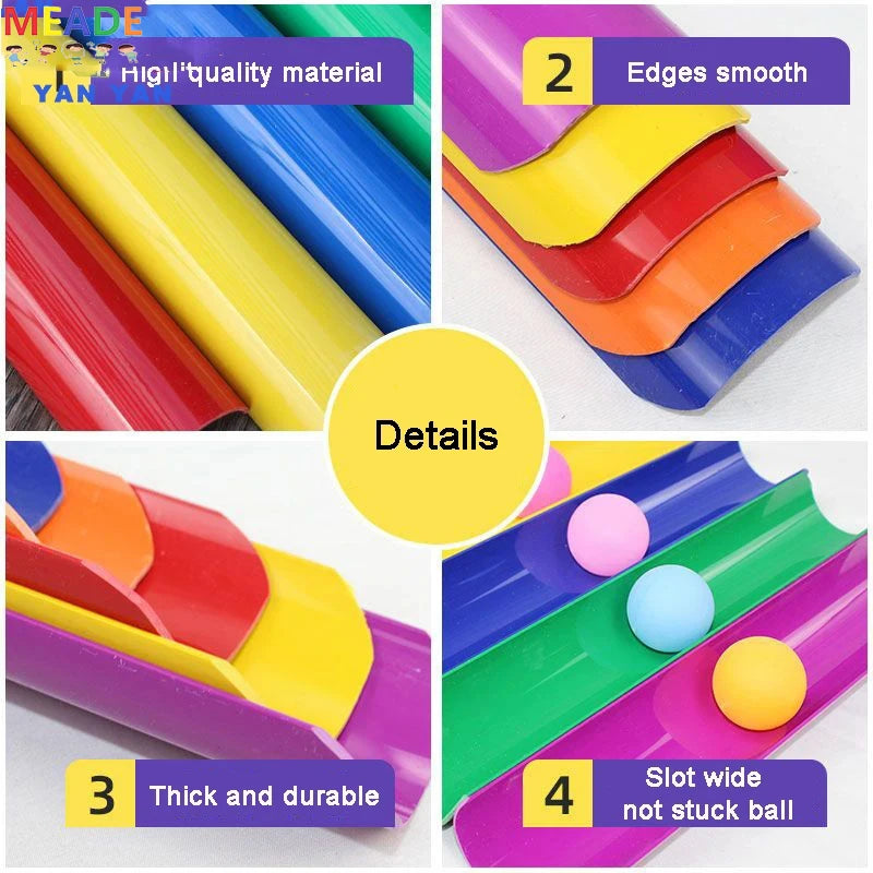 Pipeline Rolling Ball Challenge Adult Team Building Children's Sensory Integration Training Toys Ball Sports Party Outdoor Toys