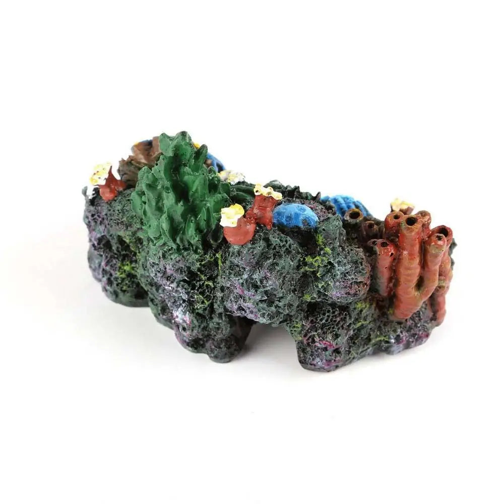 Fish Tank Ornament Simulated Coral Reef Island Resin Plant Mountain Aquarium Decoration Home Landscaping Background Decor