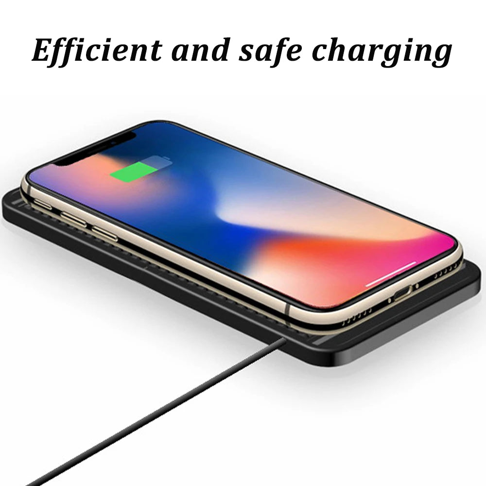 Experience hassle-free charging with this intelligent wireless charger featuring automatic sensing—perfectly compatible with Android devices for use at home or in the car!