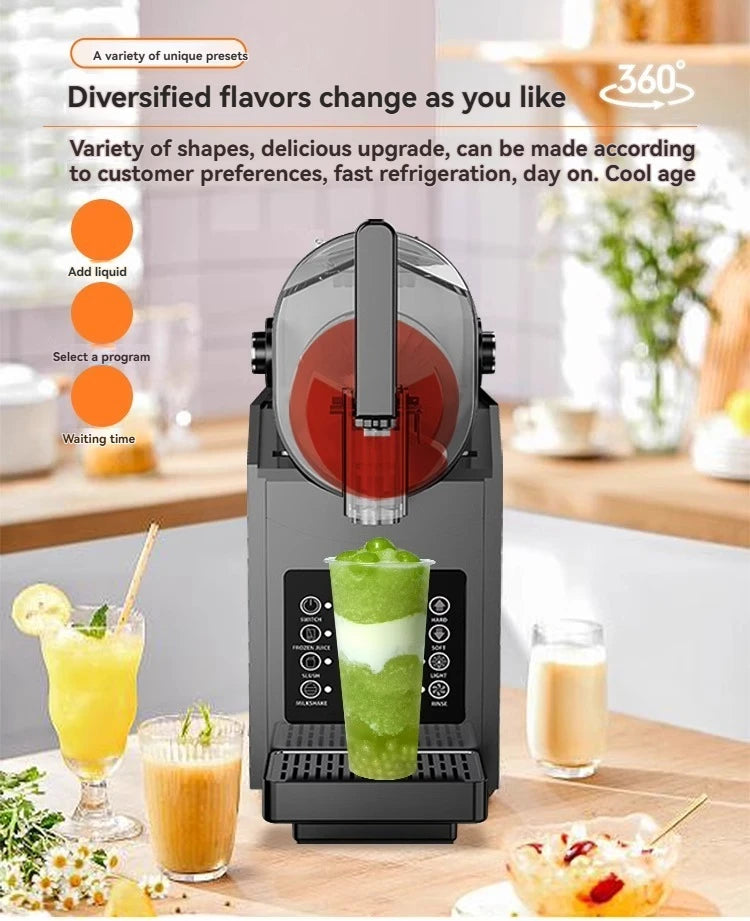 Snow Melting Machine Small Household Cold Drink Slush Machine Milkshake Commercial Stall Ice Sand Snow Cold Drink Machine