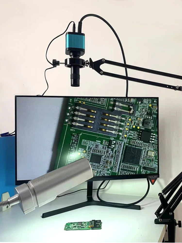 1080P 4K Digital Microscope Full HD Industrial Microscope C-Mount DigitalCamera PCB Welding Mobile Phone Repair Stand Microscope