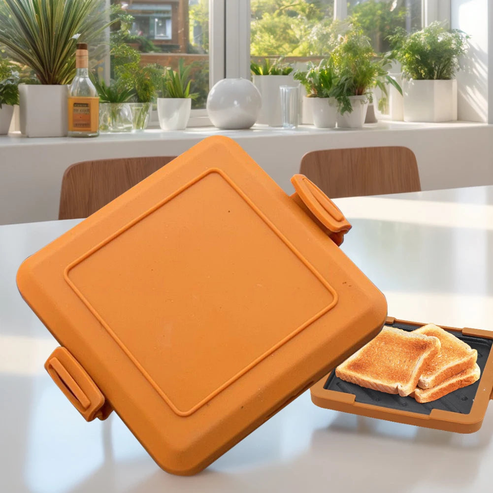Microwave Toastie Maker No Electricity Microwave Sandwich Maker Time Saving Microwavable Toast Maker for Fast Breakfast