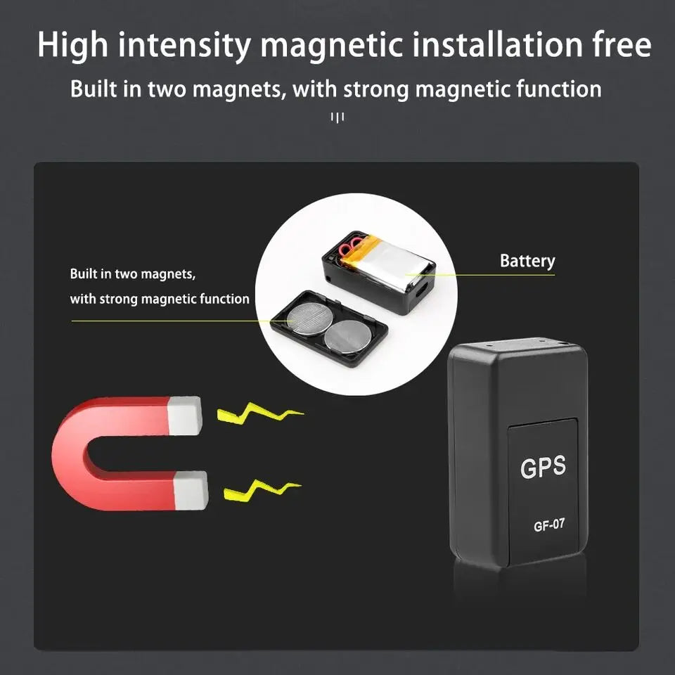Gps Locator Remote Small Strong Magnetic Car Vehicle Anti-Theft and Loss Prevention Tracker Car Tracking Artifact Gf-07