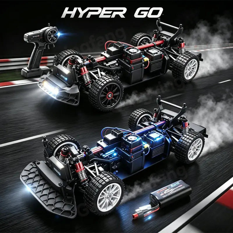 HYPER GO MJX14303 14304 1/14 Scale Brushless RC Car 2.4G Remote Control 45km/h High Speed Off-road 4WD RC Truck Hobby Toy