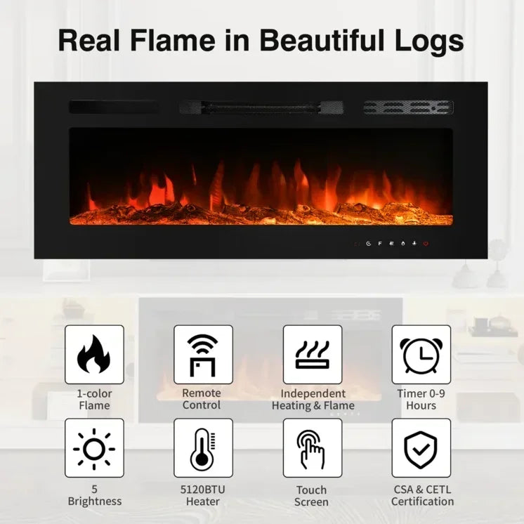 High-Gloss TV with LED Lighting