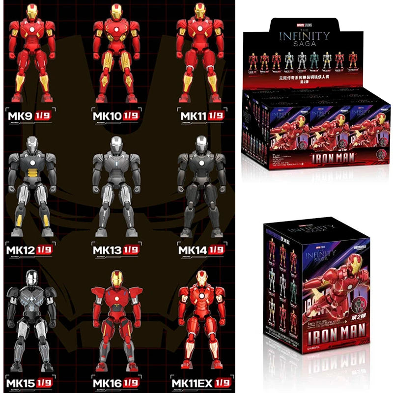 Original Iron Man Helmet Mask 9 Styles War Machine MK16 MK42 MK85 Tony Stark DIY Toys Model Action Figure Assembled Gift