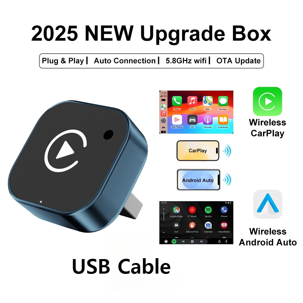 Wireless  Car Play Adapter for Apple & Android